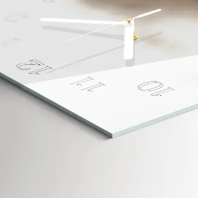 Glasuhr horizontal Eine Blume ist aufgeblüht