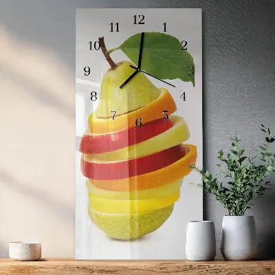 Vertikale Uhr Obst