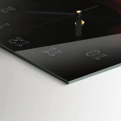 Vertikale glas wanduhr Abstraktion