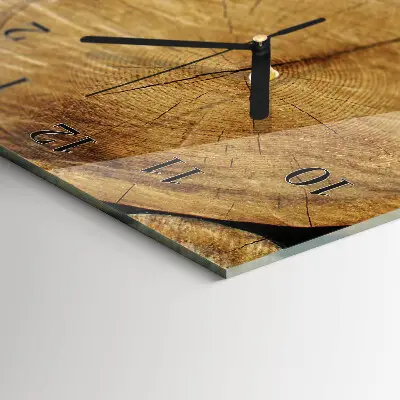 Moderne wanduhr vertikal Holz