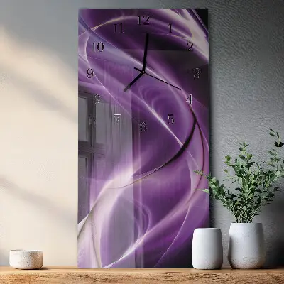 Moderne wanduhr vertikal Wellen