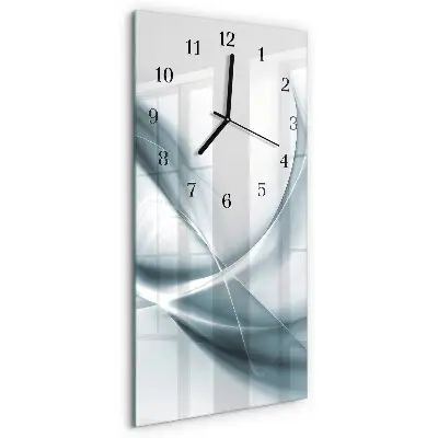Vertikale glas wanduhr Abstraktion