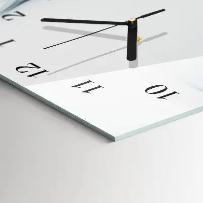 Vertikale glas wanduhr Abstraktion