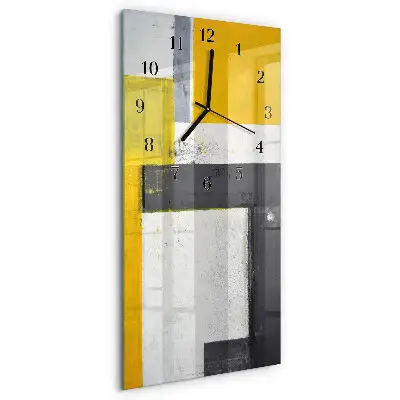 Vertikale glas wanduhr Stück