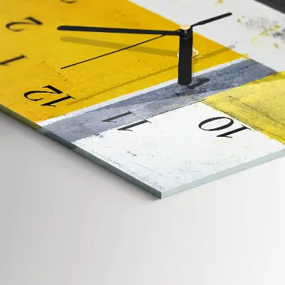 Vertikale glas wanduhr Stück
