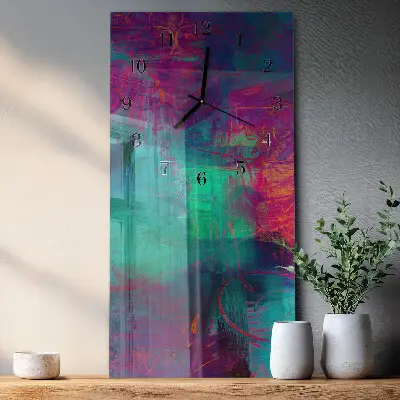 Wanduhr mit motiv vertikal Farbenfrohes Bild
