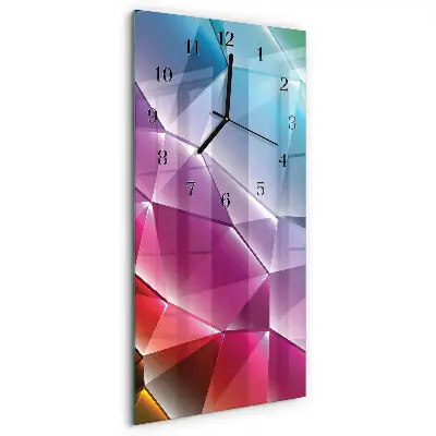 Wanduhr mit motiv vertikal 3D-Muster