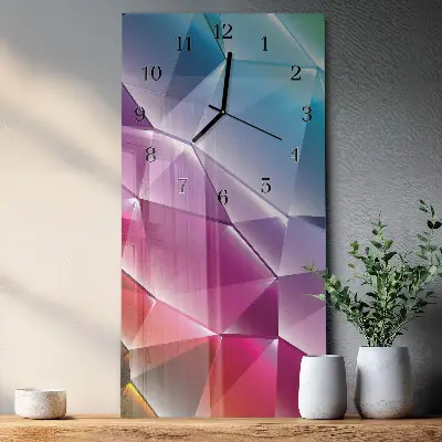 Wanduhr mit motiv vertikal 3D-Muster