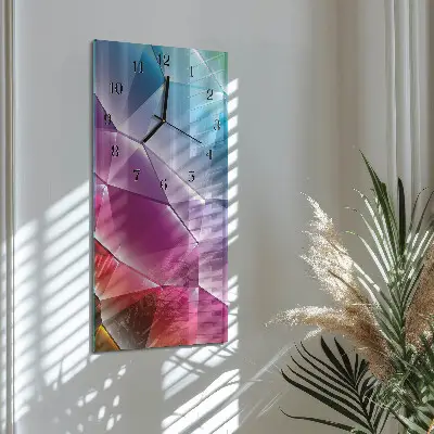 Wanduhr mit motiv vertikal 3D-Muster