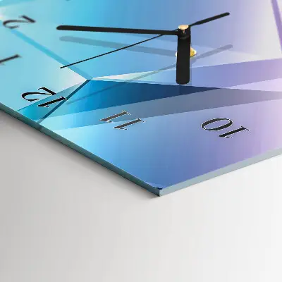 Wanduhr mit motiv vertikal 3D-Muster