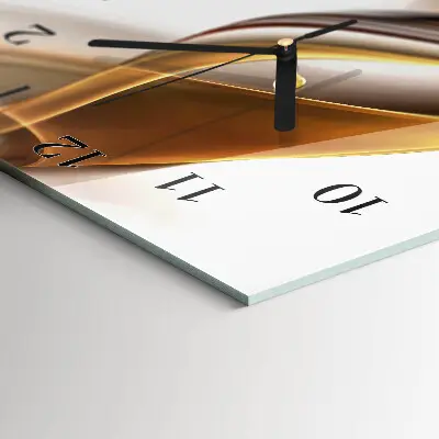 Vertikale glas wanduhr Abstraktion