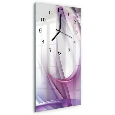 Vertikale glas wanduhr Abstraktion