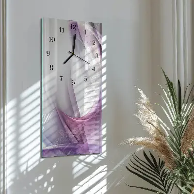 Vertikale glas wanduhr Abstraktion