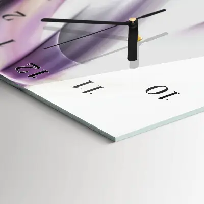 Vertikale glas wanduhr Abstraktion