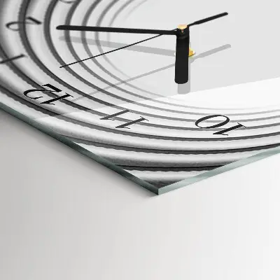 Vertikale glas wanduhr Wirbel