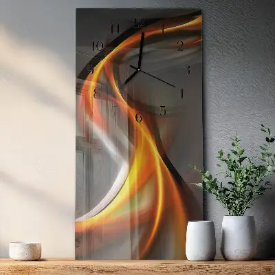 Wanduhr design ausgefallen vertikal Abstraktion