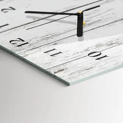 Vertikale glas wanduhr Holz