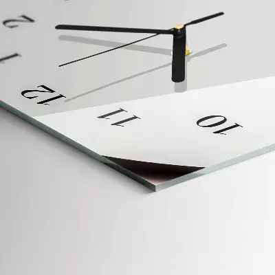 Vertikale glas wanduhr Abstraktion
