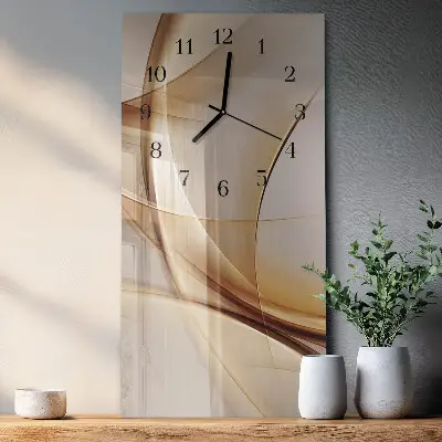 Wanduhr design ausgefallen vertikal Abstraktion