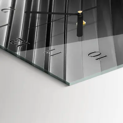 Vertikale glas wanduhr Abstraktion