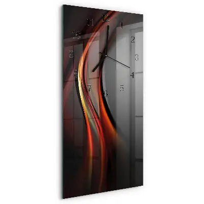 Vertikale glas wanduhr Muster