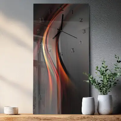 Vertikale glas wanduhr Muster