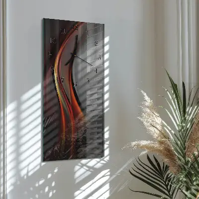 Vertikale glas wanduhr Muster