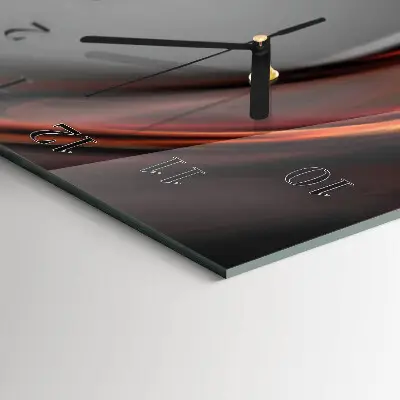 Vertikale glas wanduhr Muster