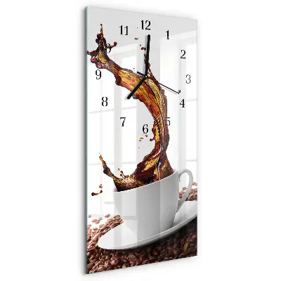 Wanduhr design ausgefallen vertikal Eine Tasse Kaffee