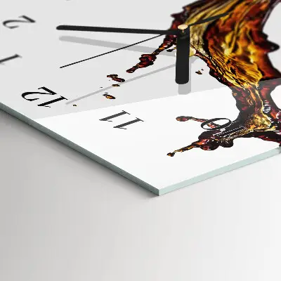 Wanduhr design ausgefallen vertikal Eine Tasse Kaffee