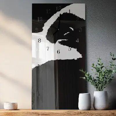 Moderne wanduhr vertikal Abstraktion