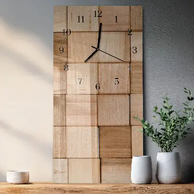Wanduhr mit motiv vertikal Spielblöcke
