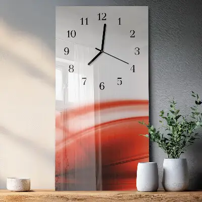 Moderne wanduhr vertikal Abstrakte Linien
