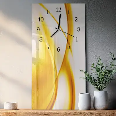 Vertikale glas wanduhr Abstrakte Kunst