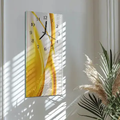 Vertikale glas wanduhr Abstrakte Kunst