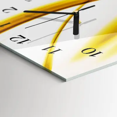 Vertikale glas wanduhr Abstrakte Kunst