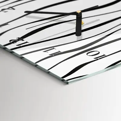 Wanduhr design ausgefallen vertikal Streifen