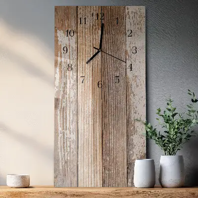 Wanduhr mit motiv vertikal Holz