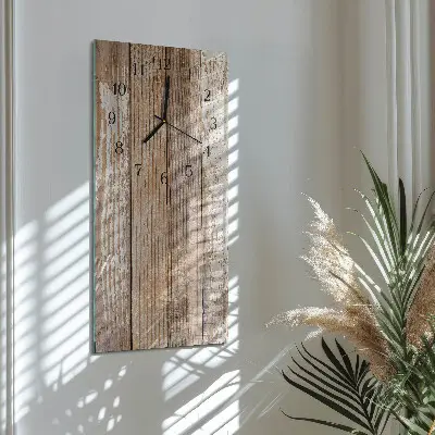 Wanduhr mit motiv vertikal Holz
