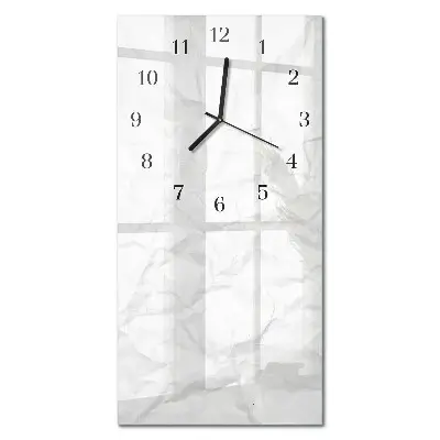 Vertikale glas wanduhr Graphit