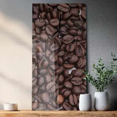 Vertikale Uhr Kaffeebohnen