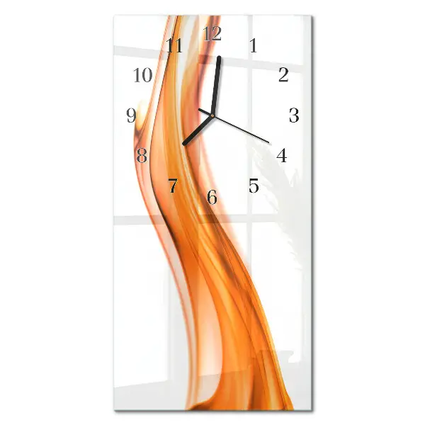 Moderne wanduhr vertikal Blätter