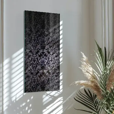 Vertikale glas wanduhr Muster