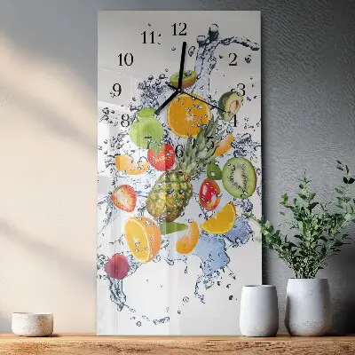 Wanduhr mit motiv vertikal Obst