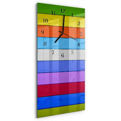 Vertikale glas wanduhr Streifen
