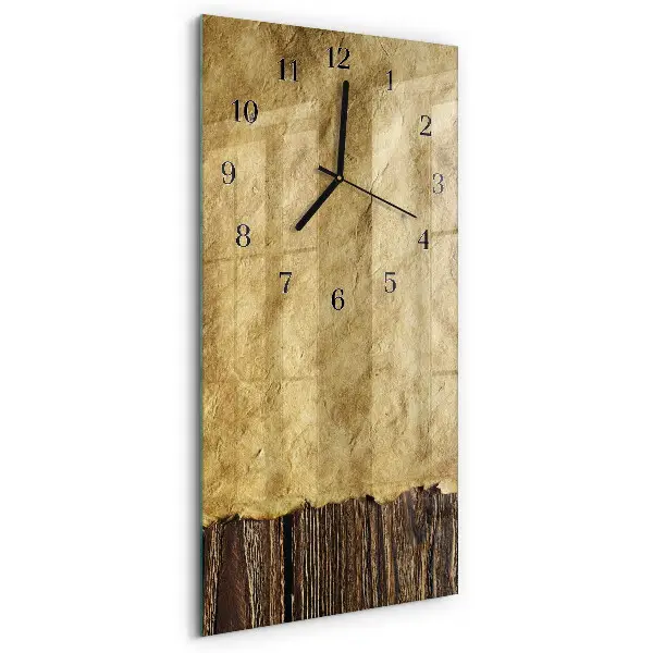 Vertikale glas wanduhr Tischpapier