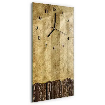 Vertikale glas wanduhr Tischpapier
