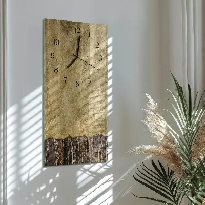 Vertikale glas wanduhr Tischpapier