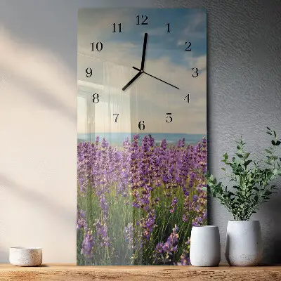 Wanduhr mit motiv vertikal Blumen