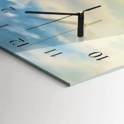 Wanduhr mit motiv vertikal Blumen